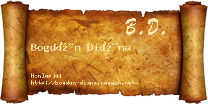 Bogdán Diána névjegykártya